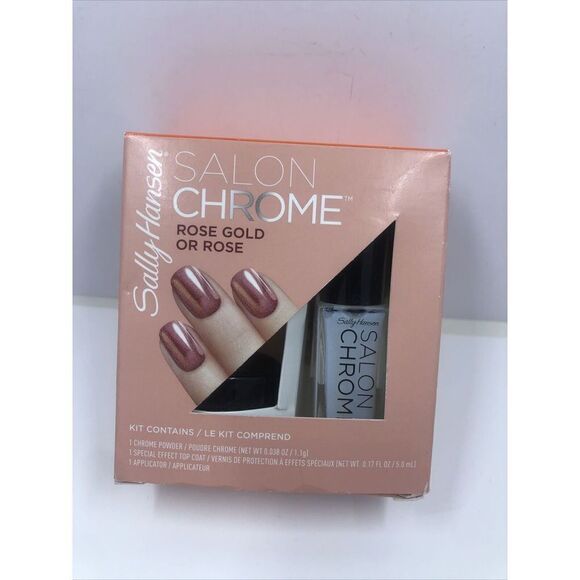 Sally Hansen Salon Chrome 3pc Mini Kit - 200 Rose Gold / Rose - Picture 1 of 11